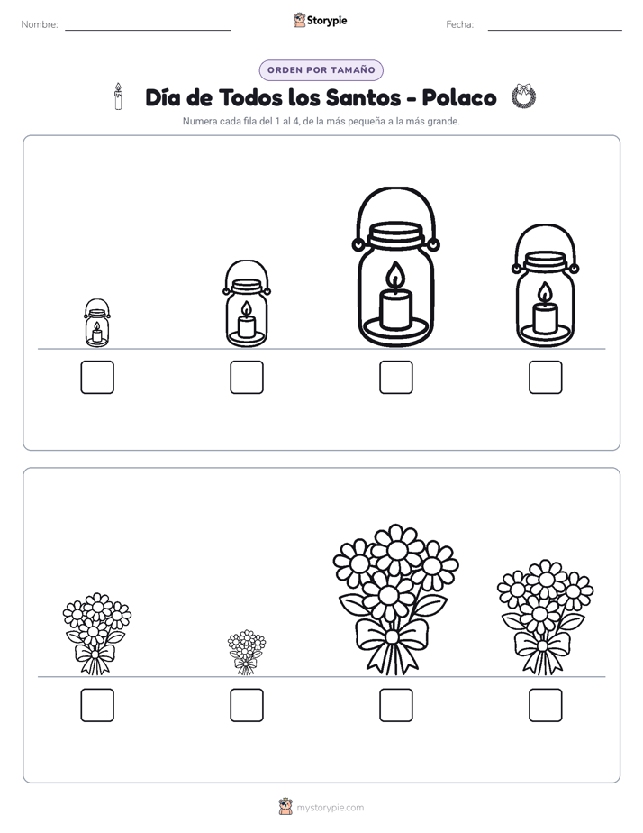Orden de Tamaños