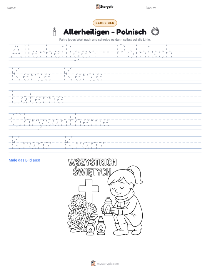 Schreibübung
