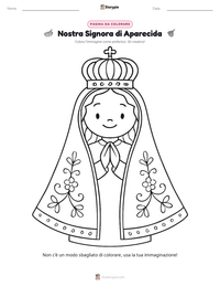 Anteprima della scheda stampabile di Nostra Signora di Aparecida
