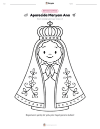 Aparecida Meryem Ana yazdırılabilir çalışma sayfası önizlemesi