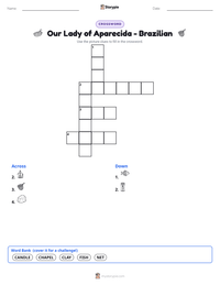 Our Lady of Aparecida - Brazilian printable worksheet preview