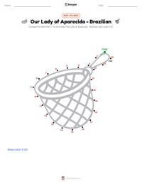 Our Lady of Aparecida - Brazilian printable worksheet preview