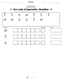 Our Lady of Aparecida - Brazilian printable worksheet preview