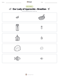Our Lady of Aparecida - Brazilian printable worksheet preview