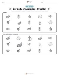Our Lady of Aparecida - Brazilian printable worksheet preview