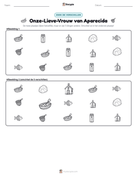 Onze-Lieve-Vrouw van Aparecida afdrukbare werkblad voorbeeld