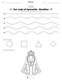 Our Lady of Aparecida - Brazilian printable worksheet preview