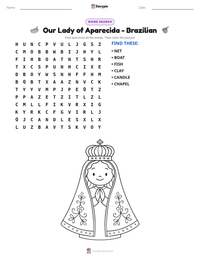 Our Lady of Aparecida - Brazilian printable worksheet preview
