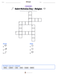 Saint Nicholas Day - Belgian printable worksheet preview