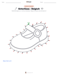 Sinterklaas - Belgisch afdrukbare werkblad voorbeeld