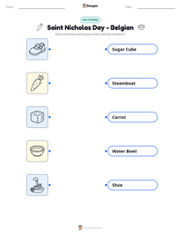 Saint Nicholas Day - Belgian printable worksheet preview