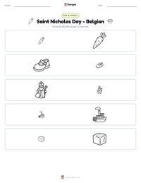 Saint Nicholas Day - Belgian printable worksheet preview