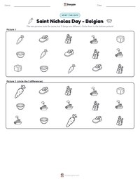 Saint Nicholas Day - Belgian printable worksheet preview