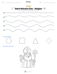 Saint Nicholas Day - Belgian printable worksheet preview