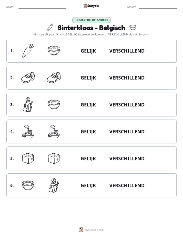 Zelfde of Verschillend