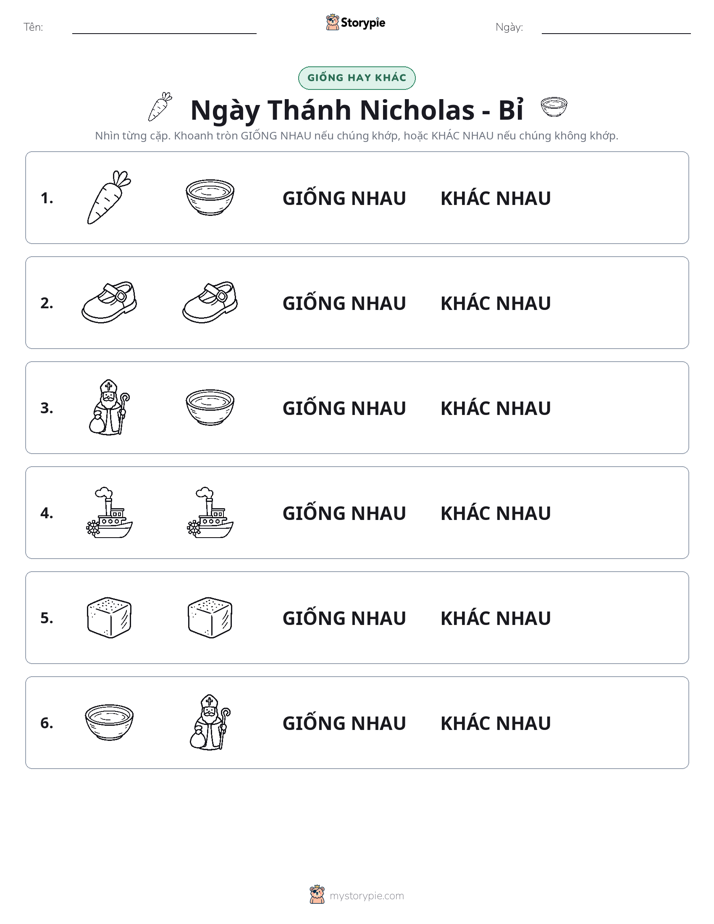 Giống Hay Khác