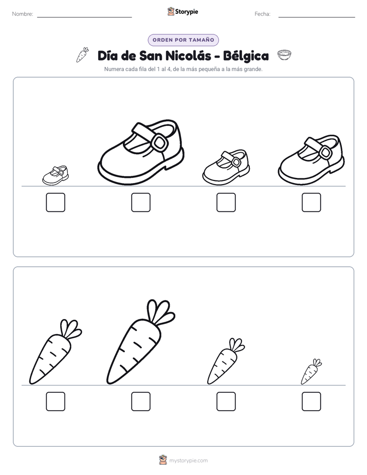 Orden de Tamaños