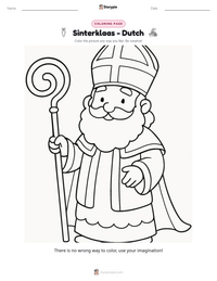 Sinterklaas - Dutch printable worksheet preview