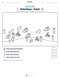 Sinterklaas - Dutch printable worksheet preview