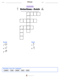 Sinterklaas - Dutch printable worksheet preview