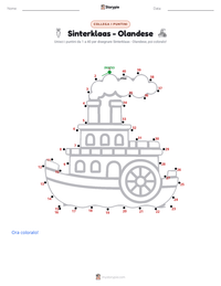 Anteprima della scheda stampabile di Sinterklaas - Olandese