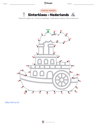 Sinterklaas - Nederlands afdrukbare werkblad voorbeeld