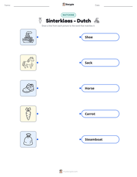 Sinterklaas - Dutch printable worksheet preview