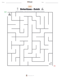 Sinterklaas - Dutch printable worksheet preview