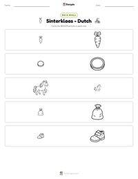 Sinterklaas - Dutch printable worksheet preview