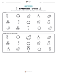 Sinterklaas - Dutch printable worksheet preview