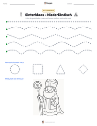 Sinterklaas - Niederländisch druckbare Arbeitsblatt Vorschau