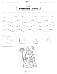 Sinterklaas - Dutch printable worksheet preview
