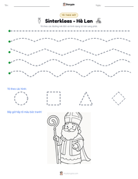 Xem trước tài liệu in sẵn Sinterklaas - Hà Lan