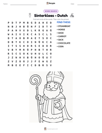 Sinterklaas - Dutch printable worksheet preview