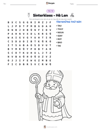 Xem trước tài liệu in sẵn Sinterklaas - Hà Lan