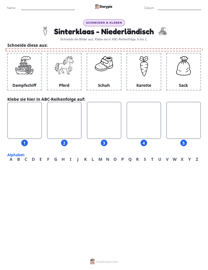 Schneiden & Einfügen Alphabet