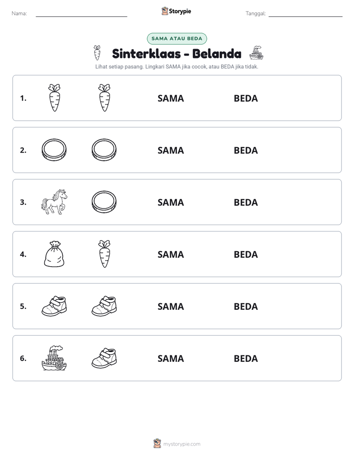 Sama atau Berbeda