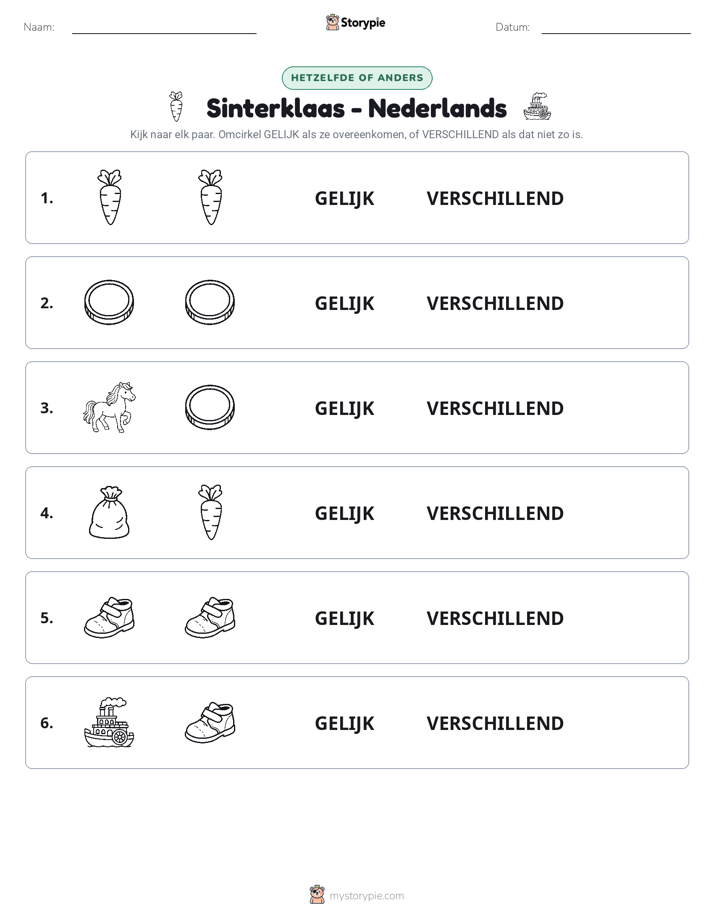 Zelfde of Verschillend