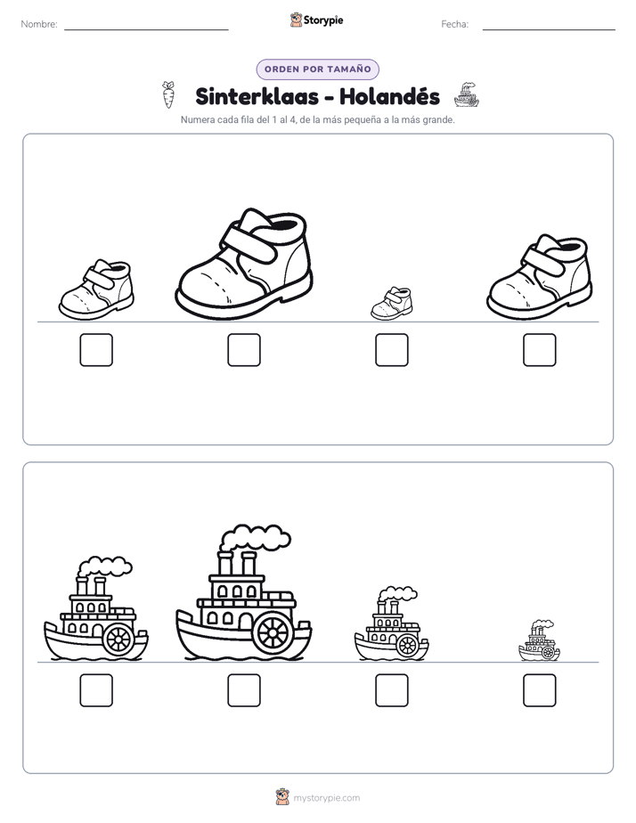 Orden de Tamaños