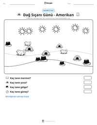 Dağ Sıçanı Günü - Amerikan yazdırılabilir çalışma sayfası önizlemesi