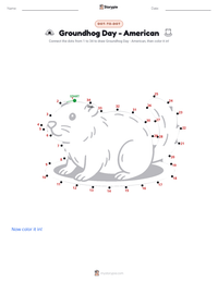 Groundhog Day - American printable worksheet preview