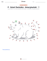 Podgląd drukowalnego arkusza ćwiczeń Dzień Świstaka - Amerykański