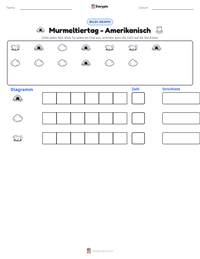 Murmeltiertag - Amerikanisch druckbare Arbeitsblatt Vorschau