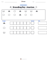 Groundhog Day - American printable worksheet preview