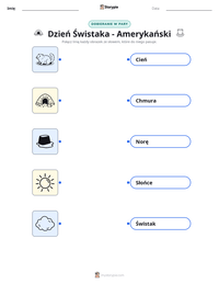 Podgląd drukowalnego arkusza ćwiczeń Dzień Świstaka - Amerykański