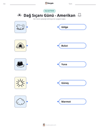 Dağ Sıçanı Günü - Amerikan yazdırılabilir çalışma sayfası önizlemesi