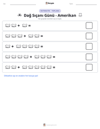 Dağ Sıçanı Günü - Amerikan yazdırılabilir çalışma sayfası önizlemesi