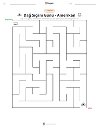 Dağ Sıçanı Günü - Amerikan yazdırılabilir çalışma sayfası önizlemesi