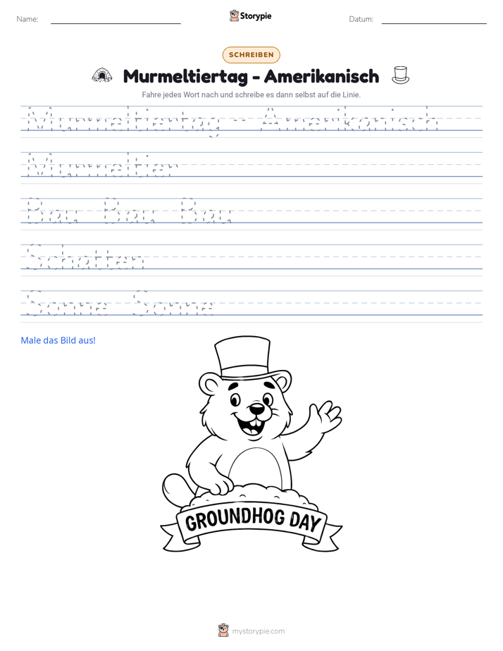 Schreibübung