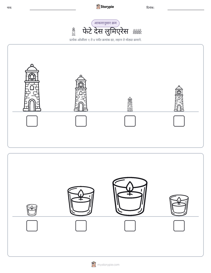 आकार क्रम